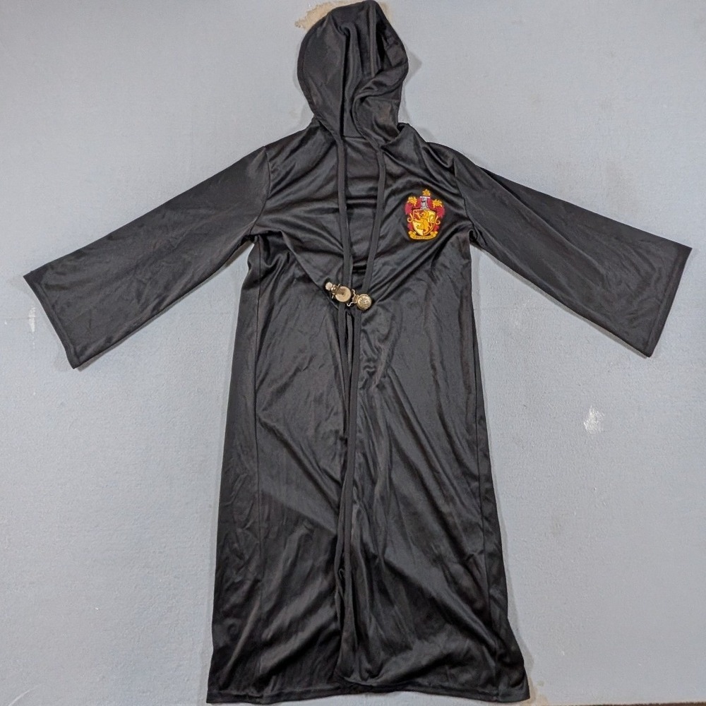 Harry Potter Gryffindor Robe Costume Kids OS Black Hooded Cosplay Accessory
